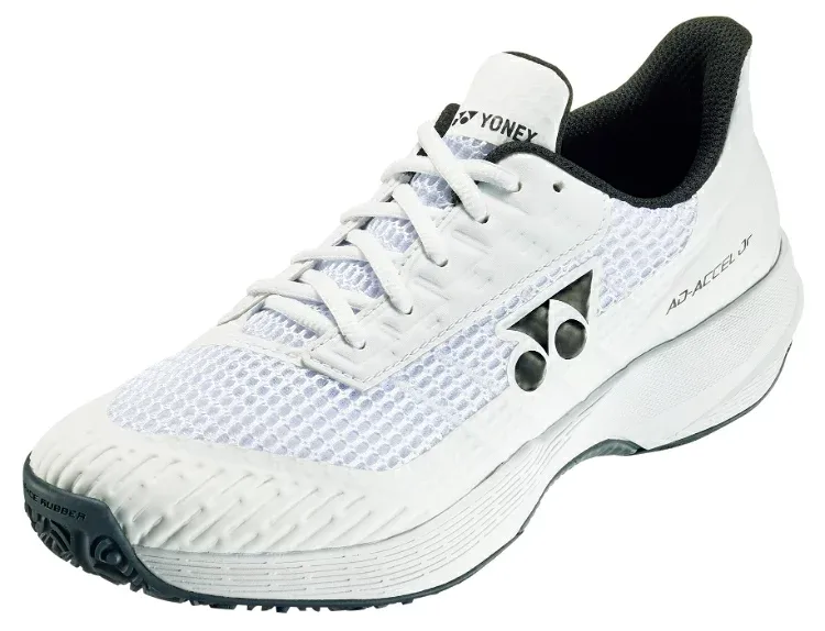 YONEX ヨネックス パワークッションアドアクセルジュニアGC ホワイト 25 SHTAAJG 11 | スポーツ 競技 テニス 軟式 硬式 バトミントン 靴 シューズ 安定性 軽量 パワークッション 部活 練習 トレーニング 子供 ジュニア キッズ レディース 女性
