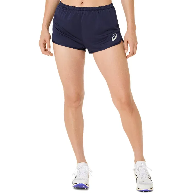 asics アシックス ウィメンズランニングパンツ ネイビー S 2092A557 400 | スポーツ用品 スポーツウェア パンツ ボトムス ショートパンツ 陸上競技 ランニング 半ズボン 短パン トレーニングパンツ 練習着 運動 部活動 クラブ活動 ウィメンズ ウイメンズ 女性