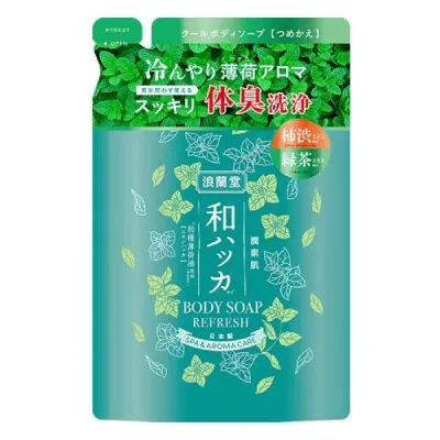 【送料無料!(地域限定)】潤素肌 和ハッカ クールボディソープ 詰め替え用 380mL