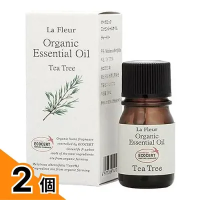 【送料無料!(地域限定)】LaFleur(ラ・フルール) オーガニックエッセンシャルオイル ティートリー 3mL 2個セット