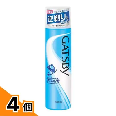【送料無料!(地域限定)】GATSBY ギャツビー シェービングフォーム 190g 4個セット