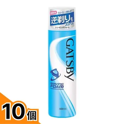 【送料無料!(地域限定)】GATSBY ギャツビー シェービングフォーム 190g 10個セット