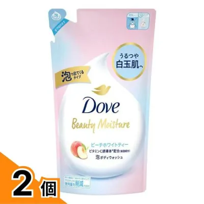 【送料無料!(地域限定)】Dove ダヴ ビューティーモイスチャー 泡ボディウォッシュ ピーチホワイトティー 詰め替え用 430g 2個セット