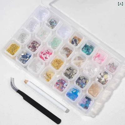 ネイル デコレーション パーツ セット パール リベット 金属ビーズ 貝殻 スティック ゴールドフォイル キラキラ アクセサリー 装飾 ネイルアート 用 小物 輝き デザイン