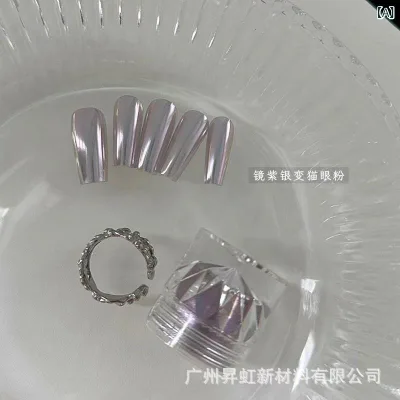 ネイルパウダー ネイル用品 アート用 鏡面仕上げ 偏光カラー オーロラ系 メタリックパウダー ミラーパウダー ネイルアート用粉末 爪用装飾品 高光沢 シルバー系 パープル系 月光パール キャッツアイ効果 ニュアンスネイル 自宅ネイル ジェルネイル関連グッ