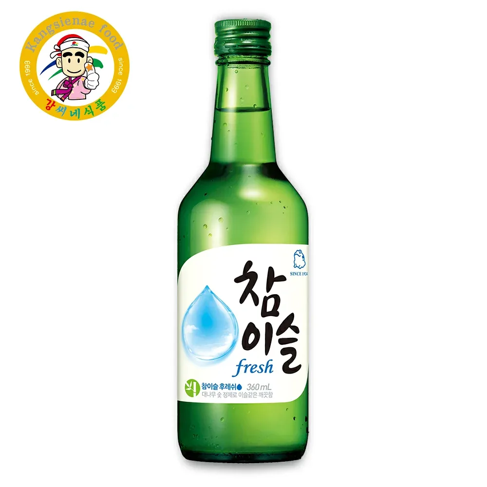 眞露(JINRO/ジンロ)チャミスル 日本版 360ml Alc.16% 韓国焼酎【カンシネ食品】