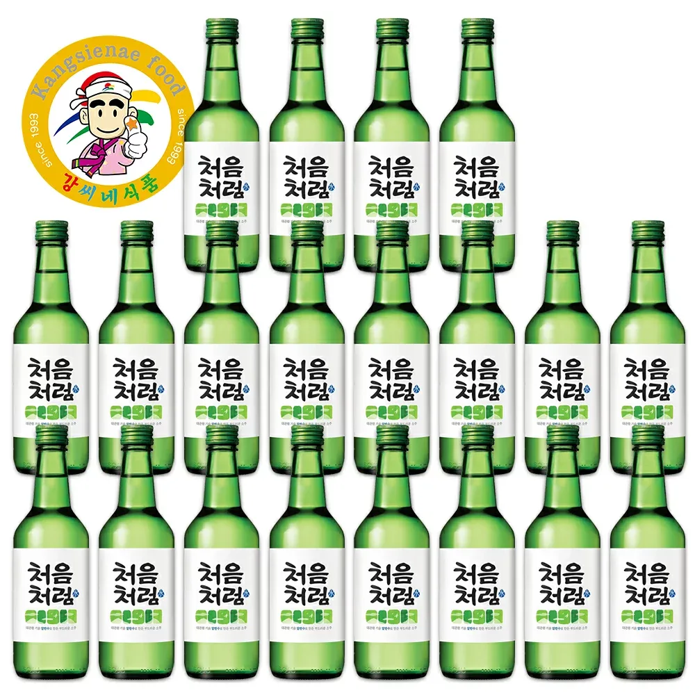 チョウムチョロム(初めてのように)360ml Alc.16% 20本 1箱(1BOX)韓国焼酎【カンシネ食品】