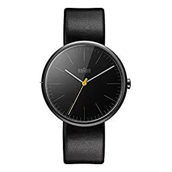 【中古】【輸入品・未使用】Braun BN0172BKBKG メンズ クラシック スリム ブラック レザー ストラップ ウォッチ