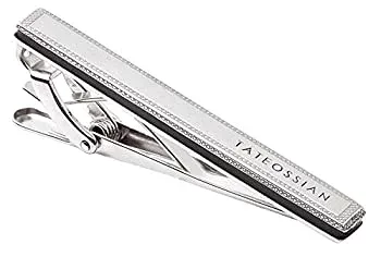 【中古】【輸入品・未使用】Tateossian署名シルバーダイヤモンドパターンタイクリップ