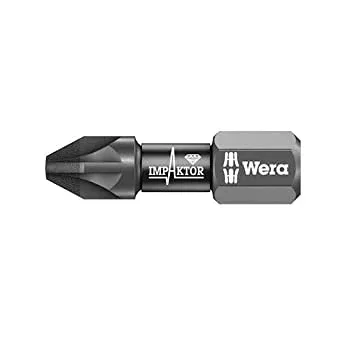 【中古】【輸入品・未使用】Wera 855/1 Diamond Coated Impaktor Screwdriver Bits for PZ 2 Pozidriv Screws%カンマ% Pack of 10 by Wera