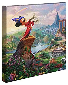 【中古】【輸入品・未使用】Thomas Kinkade 14?x 14ギャラリーWrappedキャンバスファンタジア