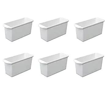 【中古】【輸入品・未使用】(Small) - Sterilite Ice Cube Bin%カンマ% White%カンマ% 6-Pack