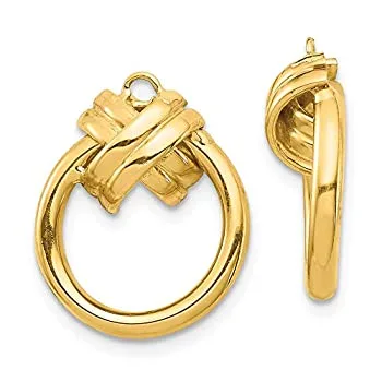 【中古】【輸入品・未使用】14K イエローゴールドメッキ ダングルイヤリング ジャケット