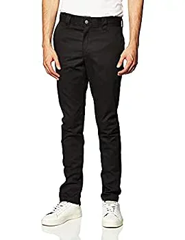 【中古】【輸入品・未使用】Dickiesメンズ スリムスキニーフィット ツイルワークパンツ US サイズ: 31W x 32L カラー: ブラック