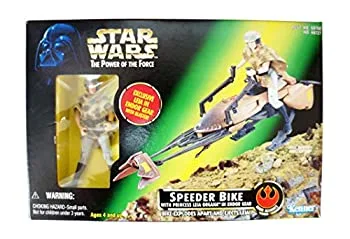 【中古】(未使用・未開封品)【STAR WARS THE POWER OF THE FORCE】SPEEDER BIKE WITH PRINCESS LEINA ORGANA IN ENDOR GEAR【スター・ウォーズ スピーダーバイク ・ レイア