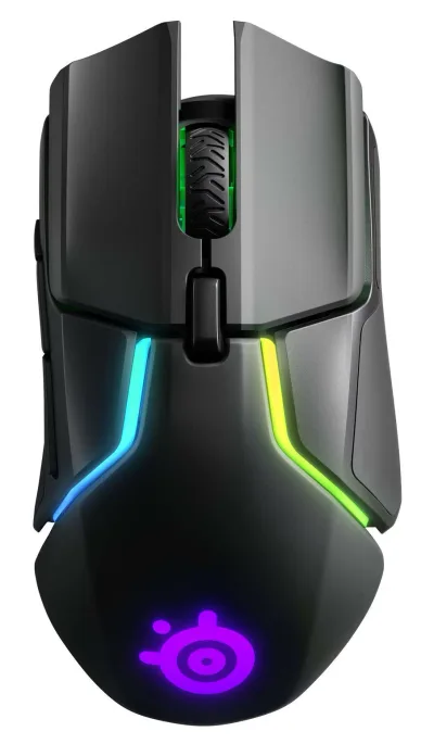 【中古】【非常に良い】SteelSeries ゲーミングマウス 無線 ワイヤレス デュアルセンサー 重量・重心カスタマイズ機能 32ビットARM プロセッサー搭載 Rival 650 Wireless 62456