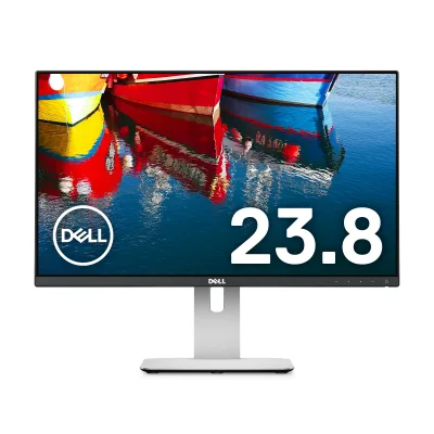 【中古】【非常に良い】Dell ディスプレイ モニター U2414H 23.8インチ/フルHD/IPS非光沢/8ms/HDMIx2DPx2(MST)/USBハブ/フレームレス
