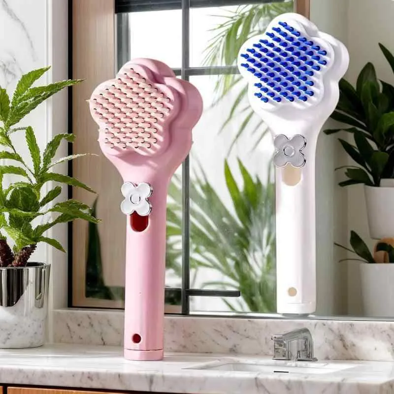 ヘアブラシ レディース ヘアケア用品 櫛 くし 頭皮ケア マッサージブラシ スカルプケア 髪 静電気防止 ダメージケア 絡まない 艶髪 美髪 さらさら 自宅用 ケアグッズ スタイリング用品 クッションブラシ ブラッシング 血行促進 頭皮マッサージ リラッ