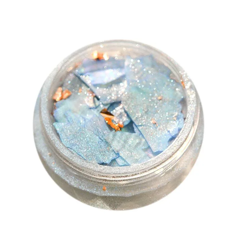 ネイルパーツ レディース 爪飾り 貝殻風 シェルフレーク 金箔入り 偏光 キラキラ ラメ ネイルアート ジェルネイル デコレーション 素材セット 華やか 上品 高級感 輝き かわいい ニュアンスネイル 爪先用 デコレーションパーツ 繊