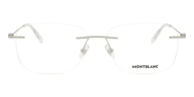 モンブラン Montblanc MB0075O 003 Rimless リムレス シルバー Men メンズ 男性用 Eyeglasses メガネ 眼鏡 めがね フレーム 伊達メガネ 【正規品】【新品】【海外通販】【送料無料】