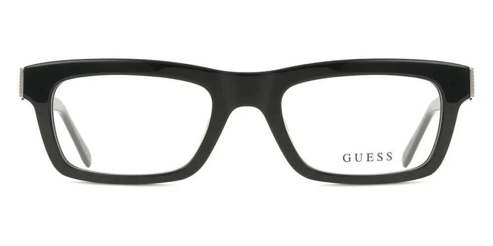 ゲス Guess GU50242 001 Full rim フルリム シャイニーブラック Men メンズ 男性用 Eyeglasses メガネ 眼鏡 めがね フレーム 伊達メガネ 【正規品】【新品】【海外通販】【送料無料】