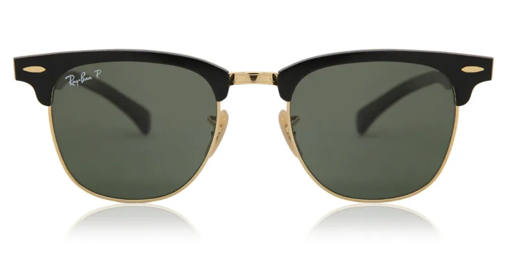レイバン Ray-Ban RB3507 Clubmaster Aluminium Polarized 136/N5 Full rim フルリム ブラック/アリスタゴールド Unisex ユニセックス 男女兼用 メンズ レディース Sunglasses サングラス さんぐらす 【UVカテゴリ3】【偏光】【正規品】【新品】【海外通販】【送料無料】