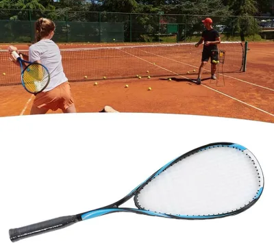 スカッシュ ラケット エントリーレベル プロフェッショナルトレーニング スカッシュラケット - 350g 軽量 大型ラケット フェイス 耐衝撃性 スカッシュラケットパック 初心者用
