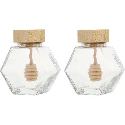 【ポイント 5倍UP !】【2個セット】100ml ハニーポット 蜂蜜 はちみつ ハニー ドレッシング ジャム パスタ 容器 蜂蜜ボトル 保存容器 蓋付き 家庭用 キッチン用