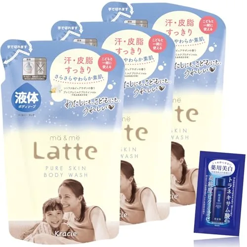 マー&ミー 【ピュアスキン】 親子で使える ボディソープ 詰め替え 360ml×3 セット おまけ付き | ベビー ソープ ママ キッズ 送料無料