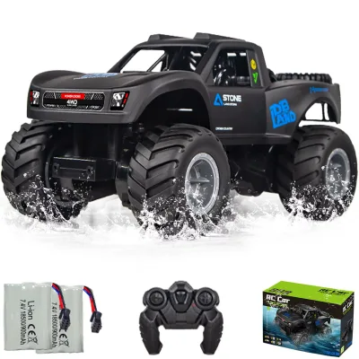 ラジコンカー 水陸両用 四輪駆動 26cm ドリフトカー オフロード おもちゃ 充電池2本付き 2.4GHz 360度回転 電動 玩具