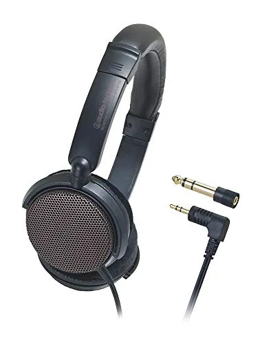 オーディオテクニカ ATH-EP700 BW 楽器用 モニターヘッドホン 開放型 有線 軽量 楽器練習 電子ピアノ 6.3mmヘッドホン端子変換