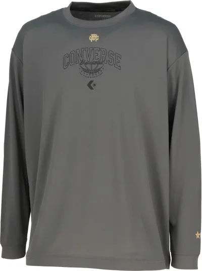 【メール便OK】コンバース CONVERSE ゴールドシリーズ プリントロングスリーブシャツ メンズ 長袖Tシャツ ロンT バスケット CBG252355L