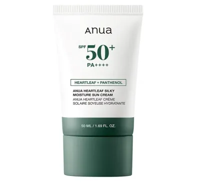 Anua (アヌア) ドクダミシルキー モイスチャーサンクリーム50ml SPF50+ PA++++ 顔用日焼け止め