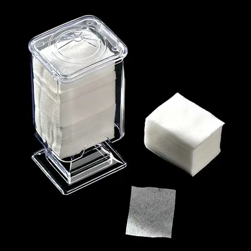 収納ケース ネイルコットンケース 透明 アクリル 防塵 コットンボックス ネイルツール ディスペンサー ネイルアート ネイルサロン 卓上 小物入れ