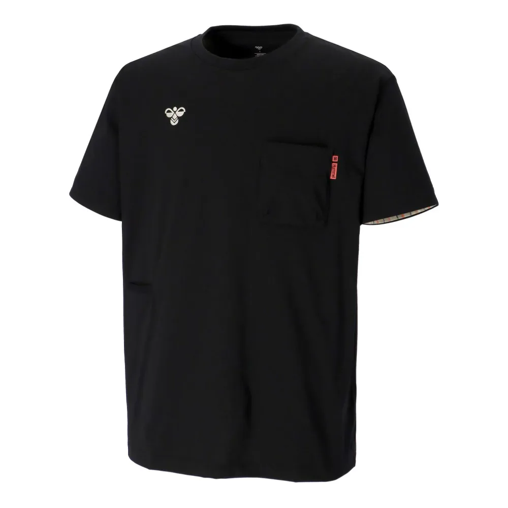ヒュンメル (hummel) ハンドボールウェア トレーニングウエア スポーツウエア hummel PLAY 半袖Tシャツ プラシャツ ユニセックス (26ss) ブラック S-XO4 HAP4234-90