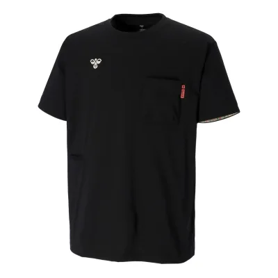 ヒュンメル (hummel) ハンドボールウェア トレーニングウエア スポーツウエア hummel PLAY 半袖Tシャツ プラシャツ ユニセックス (26ss) ブラック S-XO4 HAP4234-90