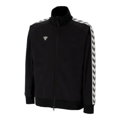 ヒュンメル (hummel) ハンドボールウェア トレーニングウエア スポーツウエア ジャージ hummel PLAY トラックジャケット 長袖 ユニセックス (26ss) ブラック S-XO3 HAT2147-90【SS2609】