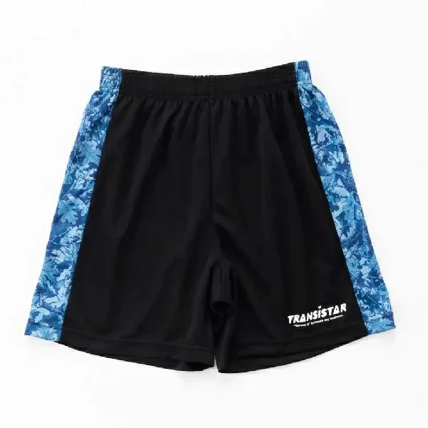 トランジスタ TRANSISTAR ハンドボールウエア ゲームパンツ ハーフパンツ HB GAME PANTS LEAF CAMO HB26AP01 BKBL ブラック×ブルー 26aw