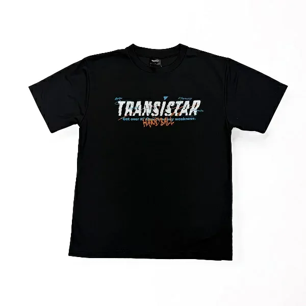 トランジスタ TRANSISTAR ハンドボール ウェア 半袖 Tシャツ プラクティスシャツ HB DRY S/S T-shirts COMBINE HB26TS10 BK ブラック 26aw
