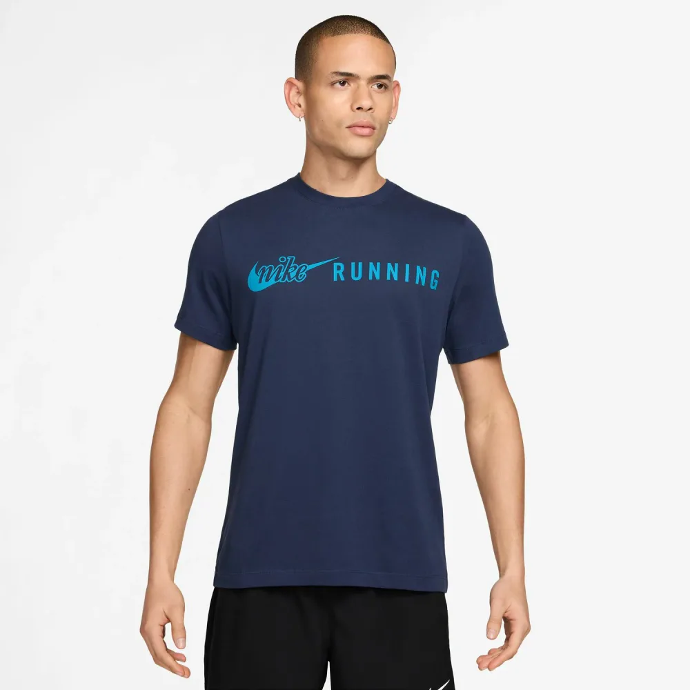 ナイキ NJP-IV4689-410 410 ナイキ DF STD ラン DNA 2 S/S Tシャツ (410)ミッドナイトネイビー/(ライトカレントブルー) メンズ・ユニセックス