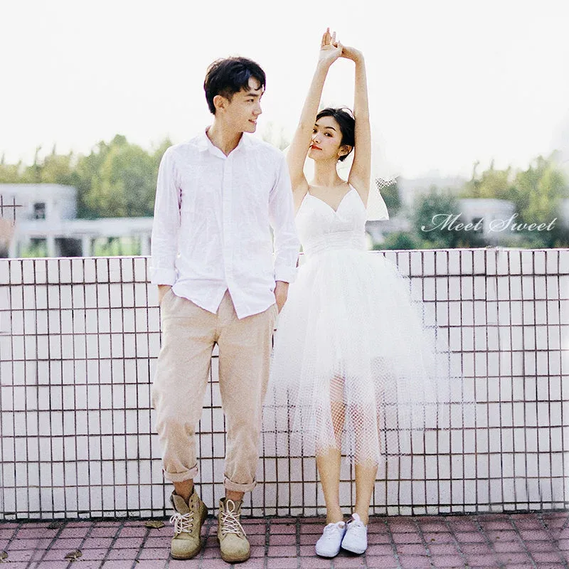 ウェディングドレス 花嫁 二次会ドレス ウエディングドレス 学校前撮り 結婚式 披露宴 リゾート チュール フォトウェディング 母校前撮り ブライダルドレス ロケーション撮影 エレガント 海外挙式 セミオーダー おしゃれ エレガンス ホワイトドレス wedding dress