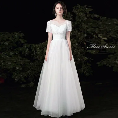 リゾートドレス ウェディングドレス フォトウエディング 旅行 カジュアル 後撮り 結婚式 花嫁 半袖 袖あり 大人 チュール ウエディングドレス 二次会ドレス ブライダルドレス 前撮り 披露宴 エレガント 海外挙式 セミオーダー おしゃれ エレガンス wedding dress