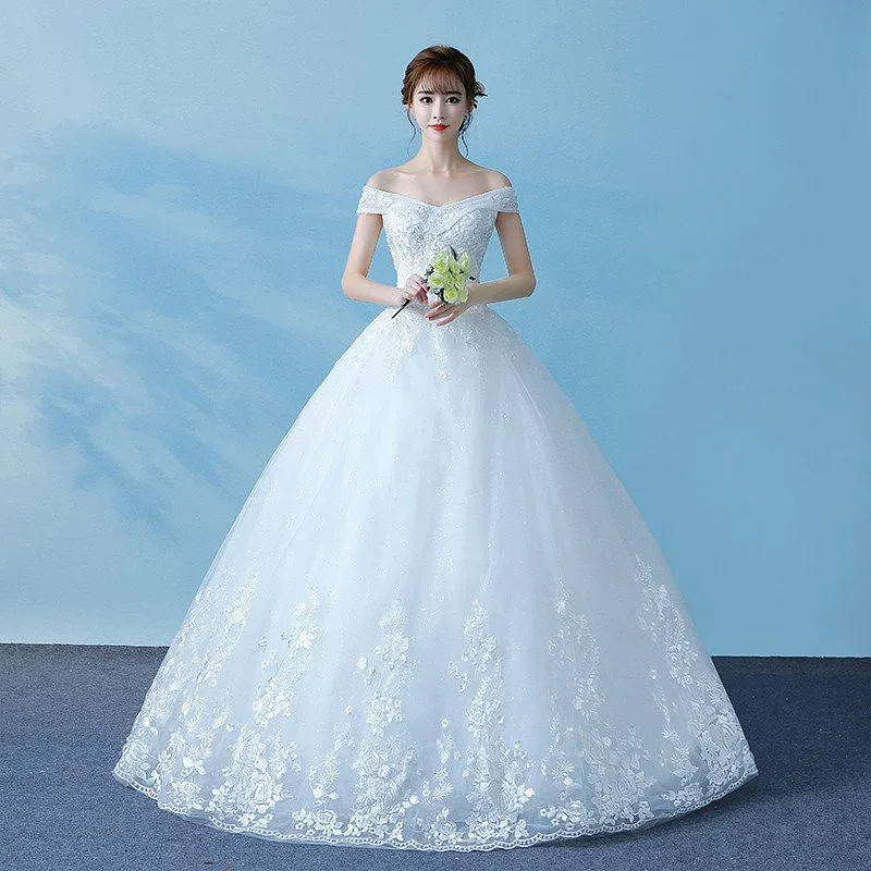 ウェディングドレス 袖あり 花嫁 プリンセスラインドレス 結婚式 ブライダル 白 オフホワイト ロング ウエディングドレス 披露宴 二次会ドレス ウェディングフォト 前撮り 海外挙式 エレガント ボリューム プリンセスラインウェディングドレス 上品 セミオーダー ふわふわ