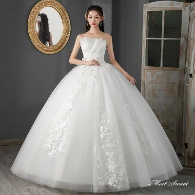 ウェディングドレス ロングドレス プリンセスラインドレス 二次会 結婚式 前撮り ドレス 花嫁 ウエディングドレス チュール 大きいサイズ 小さいサイズ 海外挙式 白 オフホワイト ウェディングフォト ブライダル フォトウェディング wedding dress
