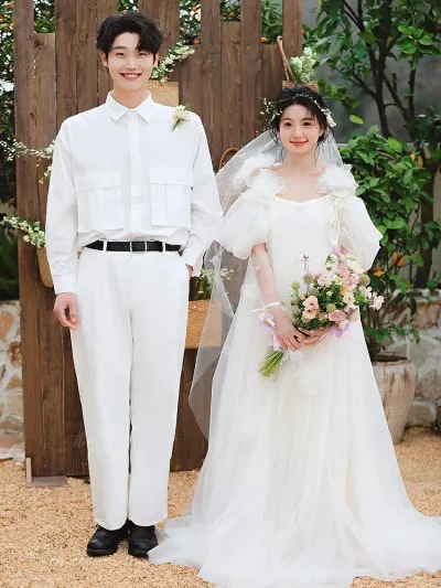 ウェディングドレス エンパイアドレス マタニティ ナチュラル チュール Aライン ロング ドレス 二次会 結婚式 披露宴 前撮り 後撮り 記念撮影 花嫁 ウエディングドレス 花嫁ドレス 二次会ドレス 大きいサイズ 小さいサイズ 海外挙式 ブライダル フォトウェディング