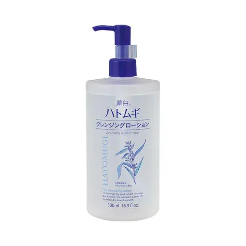 熊野油脂株式会社麗白 ハトムギ クレンジングローション ポンプタイプ 500ML 送料無料