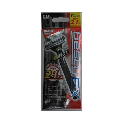貝印ベスティEX固定 2+1 カミソリ 男性用