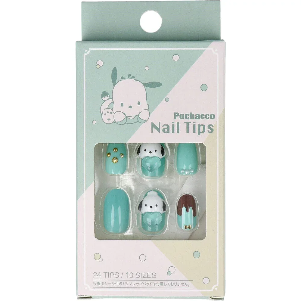【エントリーでポイント5倍】 ポチャッコ ネイルチップ 24枚入