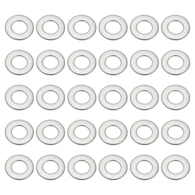 PATIKIL 304ステンレススチールフラットワッシャー 50個入り1/6" ID x 1/3" OD x 0.02" 厚さのメタルフェンダーワッシャー ネジボルト用小型ワッシャーアソートメント