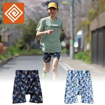 ELDORESO エルドレッソ Ndereba Women's Middle Spats E2406916 レディース ハーフタイツ ランニングタイツ スパッツ コンプレッションタイツ スポーツタイツ ランニングパンツ ランパン トレイルランニング トレラン マラソン 女性用